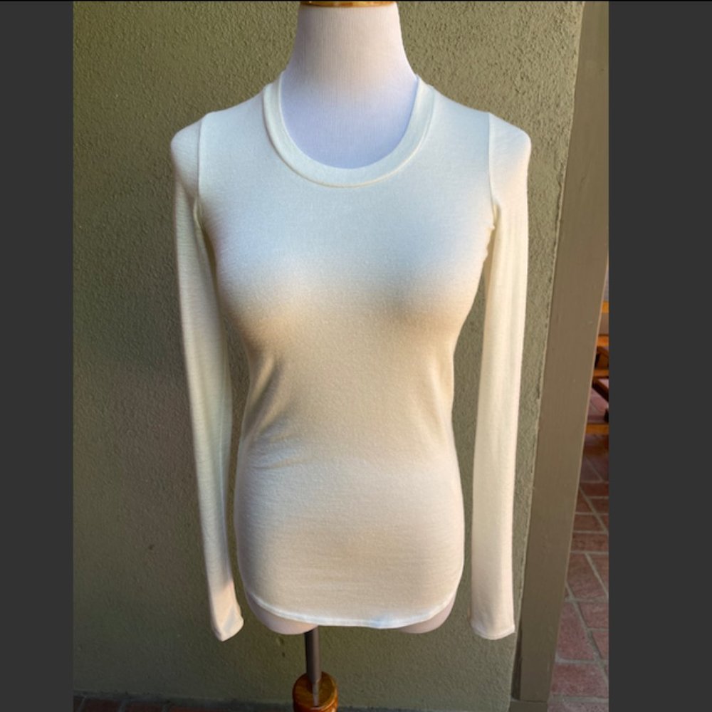 Wilfred Free White Long Sleeve Shirt Size S